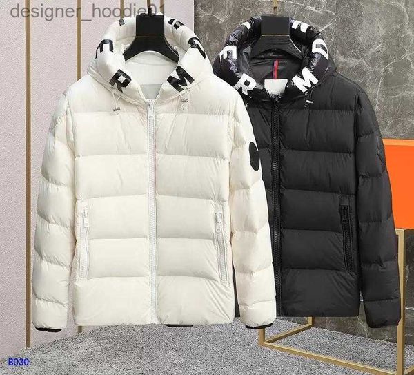 Piumino da uomo Parka da uomo 2023 Classico Designer Cappotto invernale da uomo Piumino Trench leggero con cappuccio Cappotto da donna nero design lussuoso Scansione NFC L230911