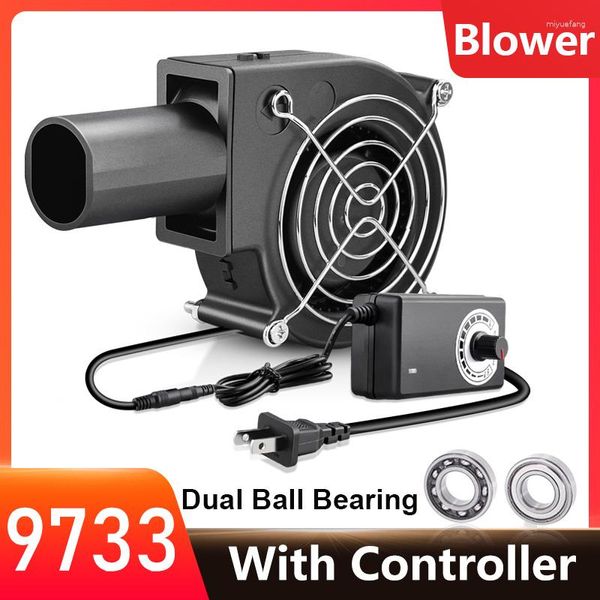 Bilgisayar Soğutma Gdstime 97x94x33mm KONTROLLU AC 110V 220V Taşınabilir 9cm Kamp Piknik Barbekü Fan Sobası Pişirme Turbo Radyal