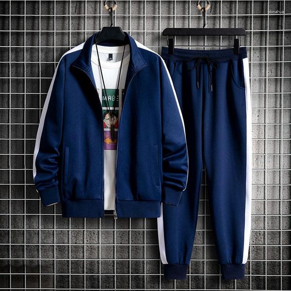 Männer Trainingsanzüge Männer Set Casual Herren Sportswear Jacken Hosen Zwei Stück Sets Mode Jogging Anzug Outfits Gym Kleidung Fitness