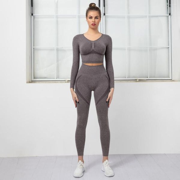 Zweiteilige Damen-Hosenanzüge, Push-Up-Kontur, Fitnessstudio, Sport, Damen, schlankes Laufen, Yoga, Radfahren, Sets, Leggins, Outfit, Mallas