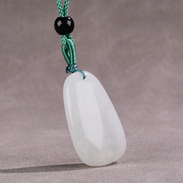 Natural branco jade marca colar personalizado pingente pingente para mulheres pedras pingentes irmã colares boa moda jóias ornamentado jóias