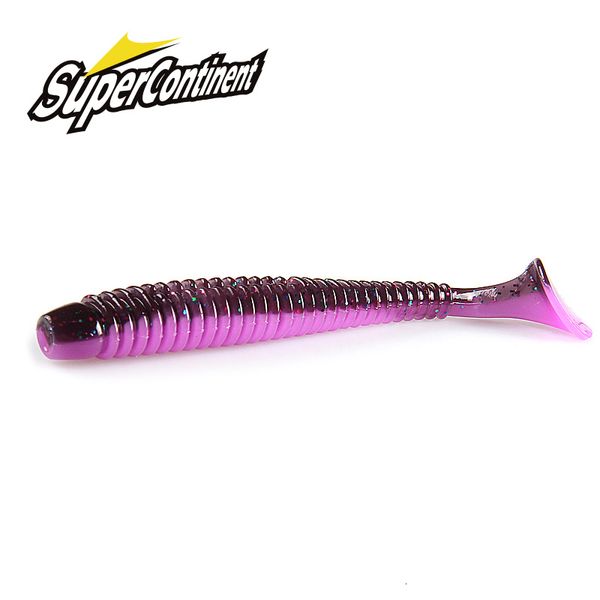 Esche Esche Supercontinent Anello di Impatto Shad Richiamo di Pesca Morbido 63mm 80mm 97mm Plastica Swimbait Jigging Artificiale 230911