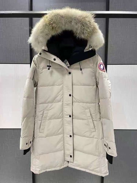 Designer canadese Goose Versione di media lunghezza Piumino Piumino da donna Piumino Parka Inverno Spessa Cappotti caldi Donna Antivento Streetwear376