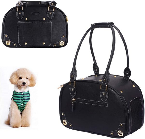 Yuexuan designer gato cão sacola de luxo transportadora viagem portátil couro do plutônio grande capacidade moda ombro médio bolsas padrão respirável atacado