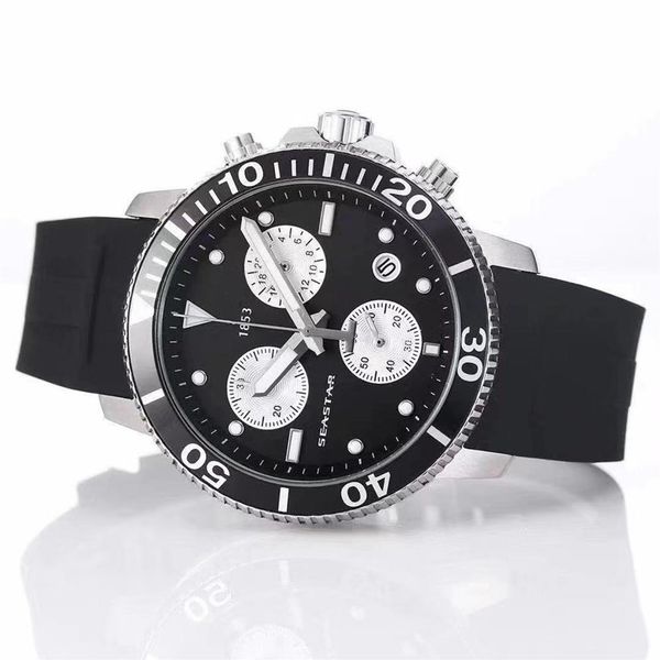 T120417A montre à Quartz étanche Seastar hommes sport ETA G10212 mouvement bracelet en caoutchouc T125617A hommes mode 0127206W222F