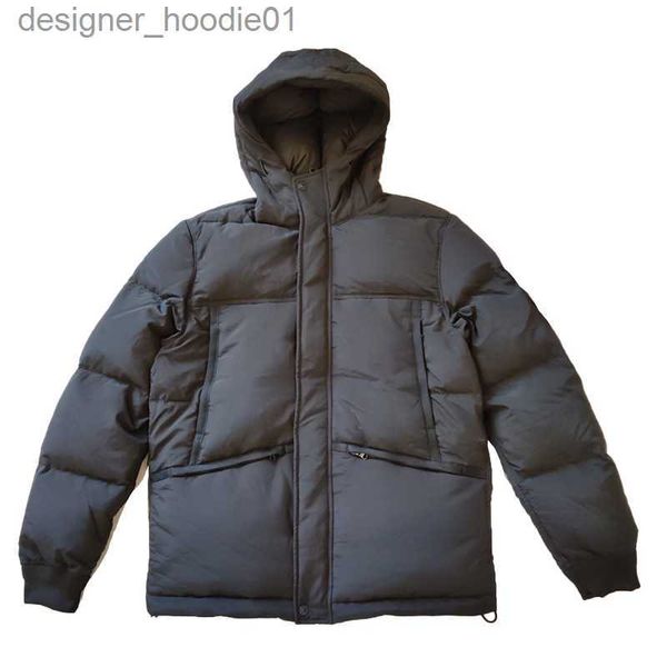 Parkas masculinas para baixo venda quente inverno aquecimento jaqueta masculina ao ar livre regular cor sólida casaco masculino l230911