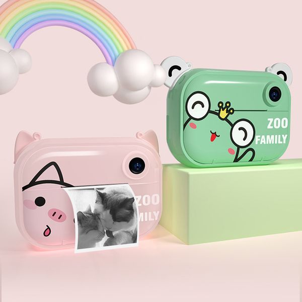 Videocamera per bambini con stampa Macchina fotografica per stampa istantanea per bambini Giocattoli per fotocamera per stampa istantanea regalo di compleanno per ragazze per bambini