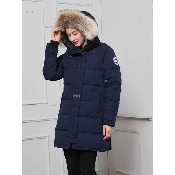 Canadese Designer Goose Versione di media lunghezza Piumino Piumino da donna Piumino Parka Inverno Spessa Cappotti caldi Donna Antivento Streetwear948