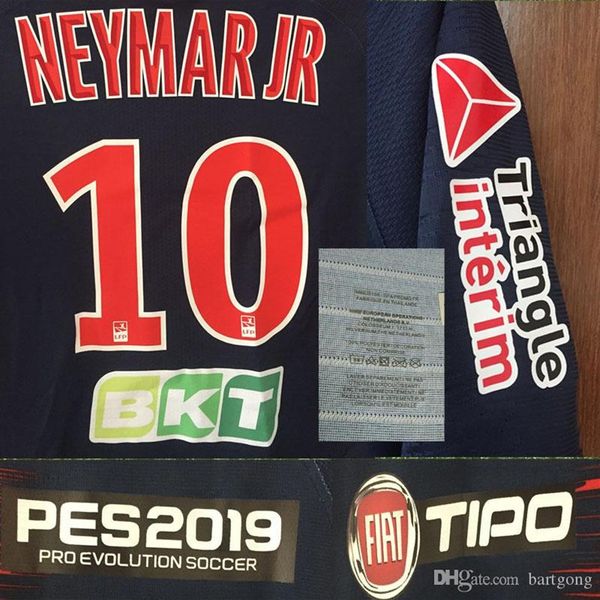 2019 Coupe de la ligue Mbappe CAVANI Di Maria Partita indossata dal giocatore Emissione Patch completa Personalizza qualsiasi nome Numero Distintivo patch di calcio Home3061