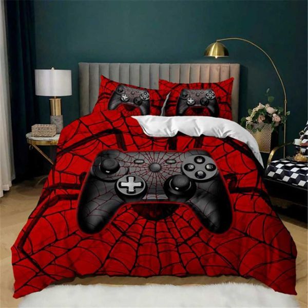 Bettwäsche-Sets, Bettbezug für Jungen, Controller-Steppdecke, King-Size-Bett, cooles Gamepad-Set für Kinder, Teenager, modern, L221025214q