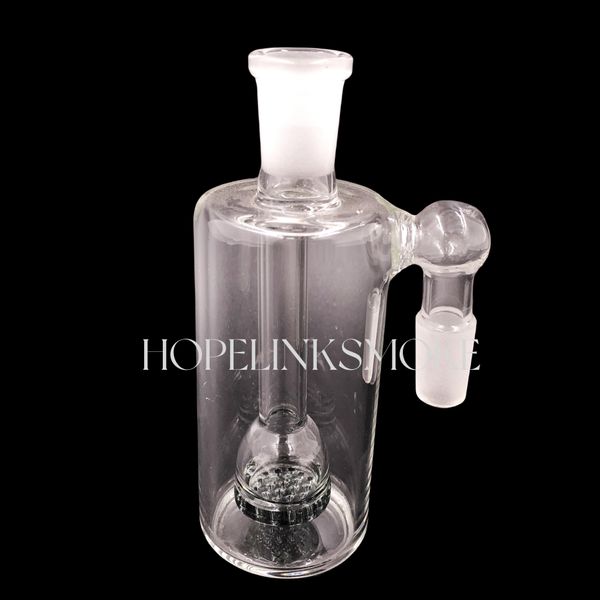 Vidro Bong Acessórios para Fumar Ash Catcher 90 Graus 14mm Masculino Feminino Joint Disc Percolators para Erva Seca Fumar