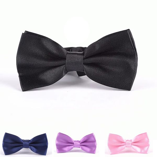 Жених носить новый стиль мужской галстук Wediing Groom Bowtie Solid Color White/Black/Red/Red/Pink Wedding Bowtie