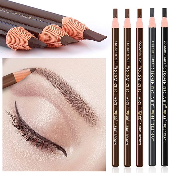 Augenbrauenverstärker 5 Stück Professioneller Microblading-Stift Permanent Tattoo Wasserdichte Kunsttönung Make-up Augenbrauenstift Kosmetik 230911