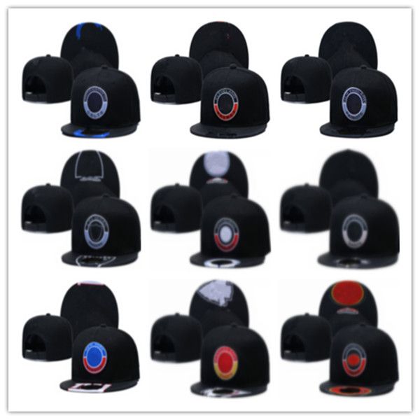 Cappelli di snapback di baseball di Snapback di pallacanestro delle donne degli uomini di alta qualità Tutte le squadre per gli uomini Ricamo Calcio Sole Maglia flex Berretti Cappello Hip Hop Berretto sportivo Ordine misto