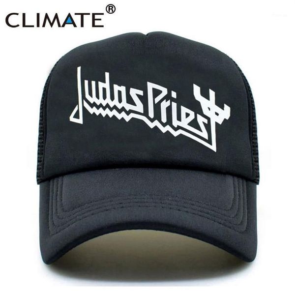 Ballkappen Klima Männer Frauen Trucker Judas Priest Rock Band Cap Musik Fans Sommer Schwarz Baseball Mesh Net Hat1235P