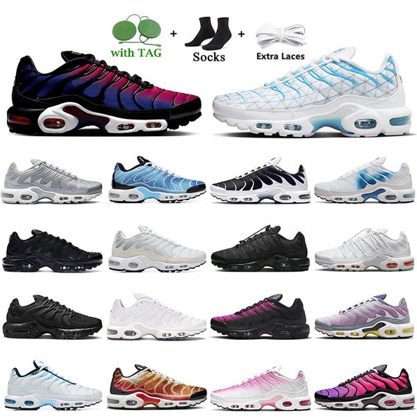 Tn Plus Running Shoes Homens Mulheres tns Toggle Utility FC Triplo Preto Branco Vermelho Preto Metálico Prata Cinza Reflexivo Gradiente Magma Laranja Treinadores Sapatilhas Esportivas