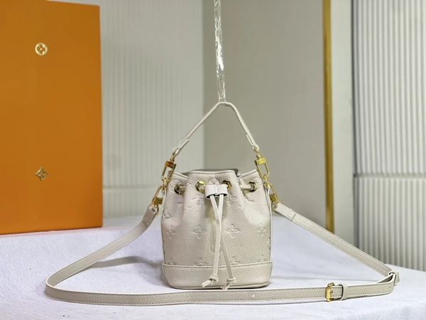 2023 Leder Umhängetasche Damen Designer Nano Noe Mini Handtasche Schultertasche M81266 M46291 Kordelzugtasche