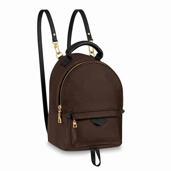 Tasarımcı Çantalar Kadın Orijinal Deri Sırt Çantaları Street Springs Seyahat Okul Çantası Palm Çanta Crossbody Bag Mini Sırt Çantası Stil 236c