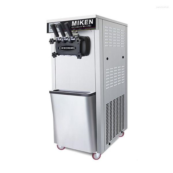 Автоматическая машина для мягкого мороженого с 3 вкусами, коммерческая вертикальная машина для приготовления турецких роллов, изготовление йогуртов, торговый автомат
