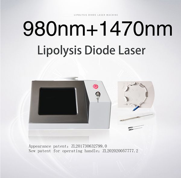 Hochleistungs-Dual-Wave-980-nm-650-nm-Chirurgie-Laser zum Abnehmen 1470 nm, 9 W + 980 nm, 30 W, Fettschmelzen, 1470-980 nm, medizinische Fettabsaugung, chirurgische Lipolyse-Lasermaschine