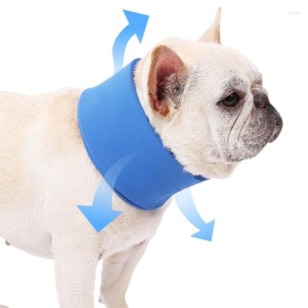 Vestuário para cães Bandana de gelo Chill Down Resfriamento rápido Pet Respirável- Lenço Pescoço Wraps para o calor do verão