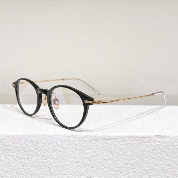 Montature per occhiali da sole giapponese GMS-832 marca titanio puro designer occhiali da vista rotondi vintage montatura da uomo occhiali miopia fatti a mano da donna