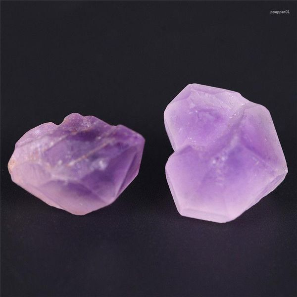 Collane con ciondolo Cristallo Pietra naturale Decorazione viola Pietre curative fai da te Artigianato 10g