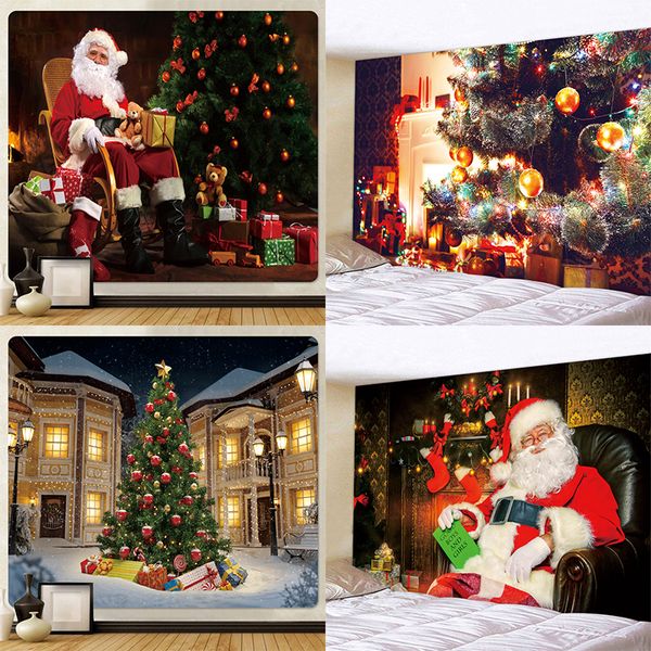 Wandteppiche, anpassbare Weihnachtsdekoration, Wandteppich, psychedelische Szene, Weihnachtsbaum, Wandbehang, Schlafzimmer, Wand, Bettlaken 230911
