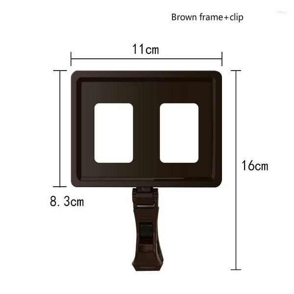 Рамки Прозрачный Пластиковый Знак Бумажная Карта Дисплей Ценник Тег Рекламные Клипы Держатели