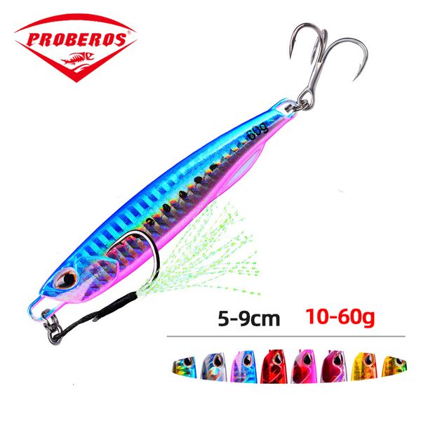 Esche Esche Jig In Metallo Pesi di Richiamo di Pesca 10g60g Traina Esca Dura Bass Affrontare Trota Jigging Maschere di Acqua Salata 230911