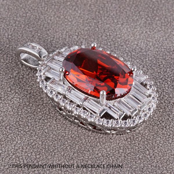 Rote Rubin-Anhänger-Halskette, Herrenschmuck, Anhänger, Herren-Kette, Diamant-Halsketten, Juwelenkette, teurer Schmuck, neuester Schmuck, Juwelen und Edelsteine