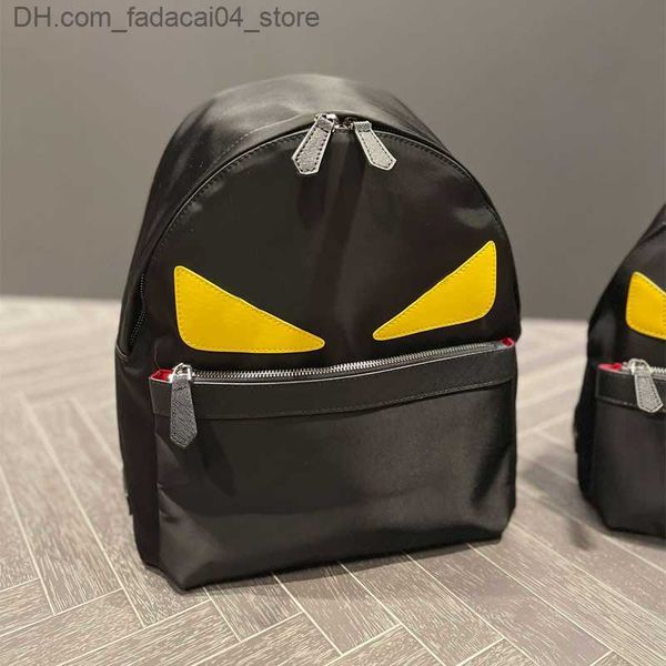 Designers estilo sacos de ombro unisex preto back pack zíper multi bolsos mochila pequeno monstro mochila mulheres designer bolsa de viagem q230905