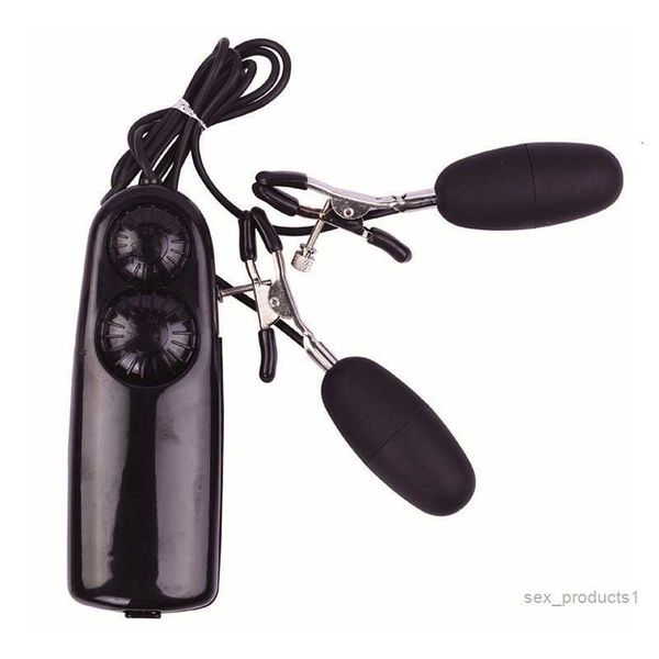 Elektrische Massage Vibrator Weibliche Nippel Clip Double Jump Eier Schütteln, Um Die Brust Massage Vibrator Sex Spielzeug