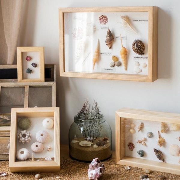 Cornici Creative Po Frame Fai da te Fiore secco Vuoto Stereo Acrilico Campione Espositore per foto Memoria Decorazioni per la casa Ornamento