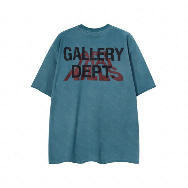 Galeriler Bölümü Harajuku 23SS Bahar Vintage Yıkanmış Harfler Logo Tişörtünü Öldüren Baskı Sanat Gevşek Büyük Boy Hip Hop Unisex Kısa Kollu Tees 02
