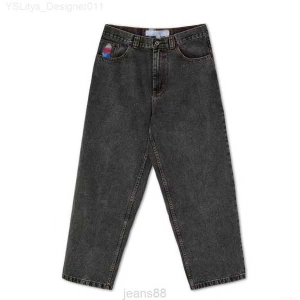 Erkekler Kot Big Boy Kot Tasarımcı Patenci Geniş Bacak Gevşek Denim Gündelik Pantsdhfw Favori Moda Acele Yeni Gelişler L230911