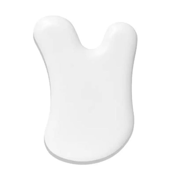 Белый керамический камень Гуаша Инструменты для лица и тела Китайский скребок Гуаша Гуаша Массажный скребок Инструмент для физиотерапии для задних ног, рук