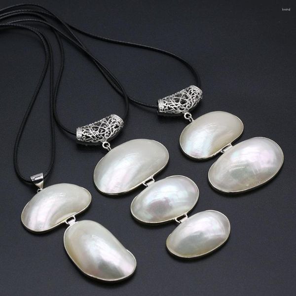 Collane con ciondolo Collana di perle di conchiglie naturali per gioielli fai-da-te che realizzano braccialetti regalo di decorazione domestica