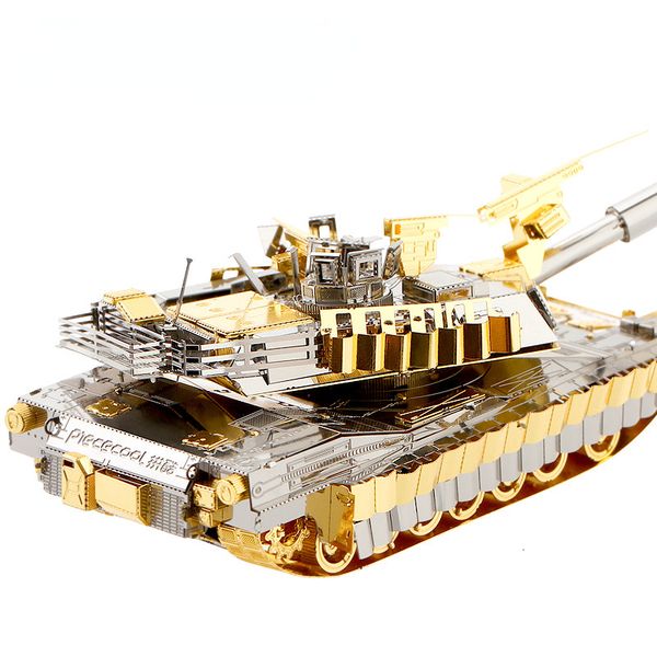 Transformationsspielzeug Roboter Abrams Tank M1A2 3D Metall Handgefertigtes Montagemodell Militärischer Krieg DIY Erwachsene Hobbys Sammlung Spielzeug Montessori 3 Jahre 230911