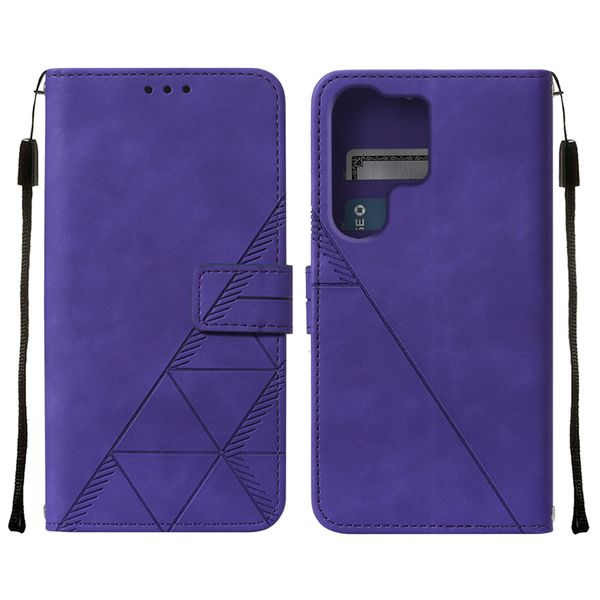 Capa de telefone premium de luxo leve flip carteira para iphone 15 14 para samsung com alça de mão extra grande pendurada