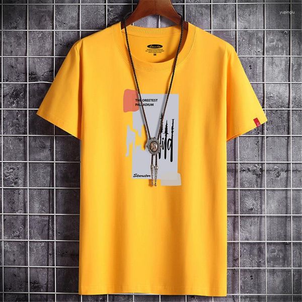 T-shirt da uomo Camicia per uomo 2023 Estate Cotone Anime Moda T-shirt a maniche corte Grafica Streetwear Casual Top oversize