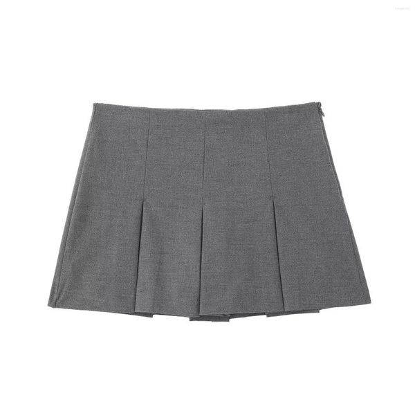 Röcke A-Linie Hohe Taille Breiter Plissee Super Kurzer Rock Für Frauen Weibliche Adrette Tennis Slim Mini mit Shorts