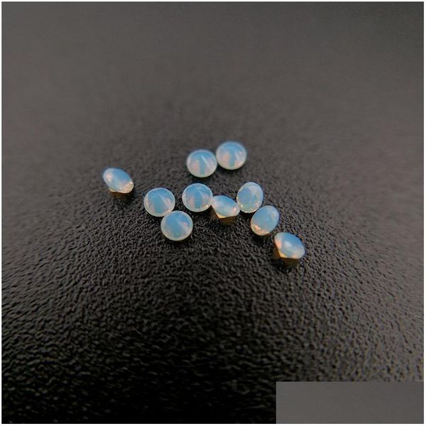 Diamantes soltos 230/1 Resistência a altas temperaturas Nano Gems Facet Round 2.25-3.0Mm Calcedônia muito leve Céu Azul Sintético G Dhgarden Dhklb