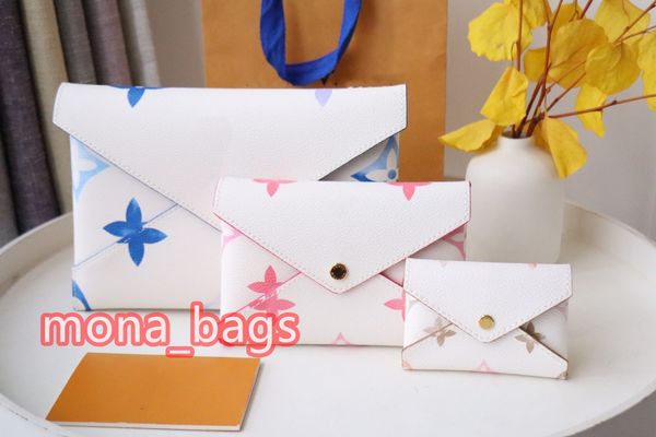 3 pz/set portafoglio designer pochette di alta qualità kirigami borsa pochette borsa per carte passaporto porta tablet 4 colori