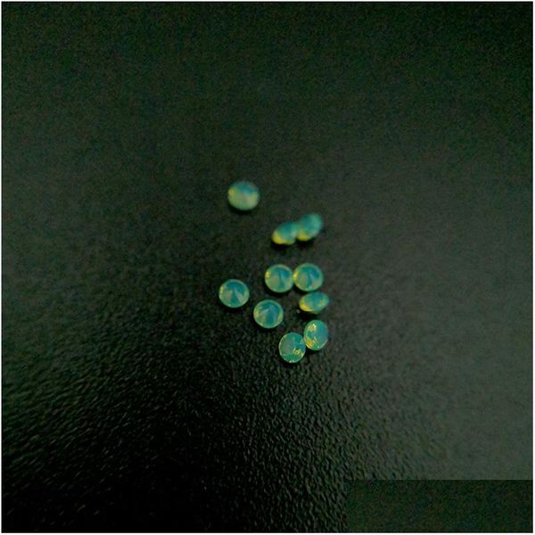 Diamantes soltos 209/3 de boa qualidade Resistência a altas temperaturas Nano Gems Facet Round 2.25-3.0Mm Light Chrysoprase Green Synth Dhgarden Dhx9Y