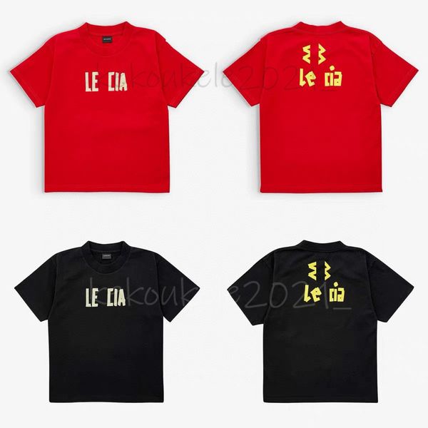 T-shirt per bambini della moda di Paris Toplette per maniche corte di cotone di alta qualità per ragazzi per ragazzi lettere di lusso T-shirt per bambini abiti per bambini