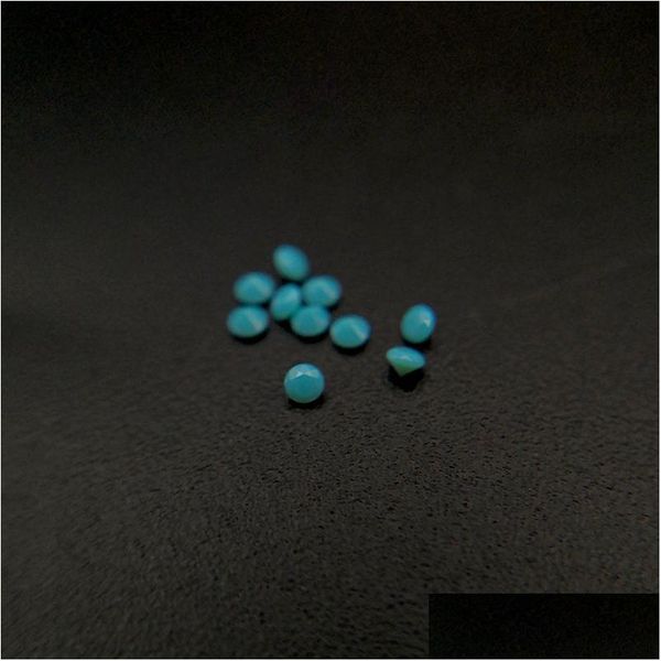 Diamantes soltos 212 boa qualidade resistência a altas temperaturas nano gemas faceta redonda 0.8-2.2mm opala escura aquamarine verde synth dhgarden dh1mh