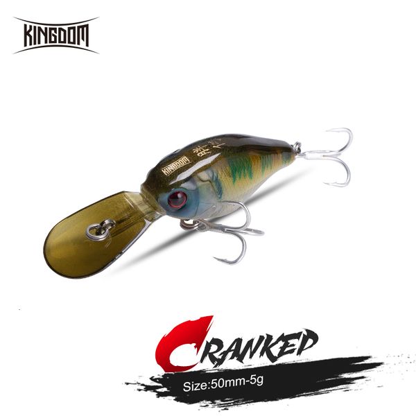 Baits Lures Kingdom Crazy Crankbaits Langsam sinkendes Angeln Mini Minnow Swing Kleine Kurbeln Hart 5 g 50 mm Wobbler Tackle 230912