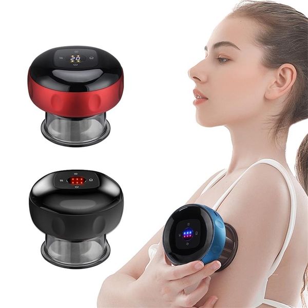 Smart Vacuum Ventosa Coppettazione Terapia Massaggio Vasetti Massaggiatore anticellulite Coppe per il corpo Dispositivo dimagrante brucia grassi ricaricabile 22255w