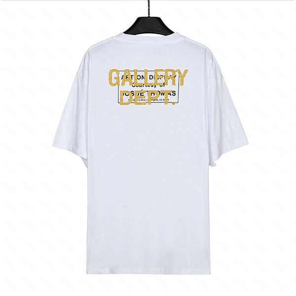 Galeriler Bölümü Harajuku 23ss Bahar Vintage Yıkalı Harfler Baskılı Renkli Çizim Logo Tişört Gevşek Büyük Boy Hip Hop Unisex Kısa Kollu Tees 05